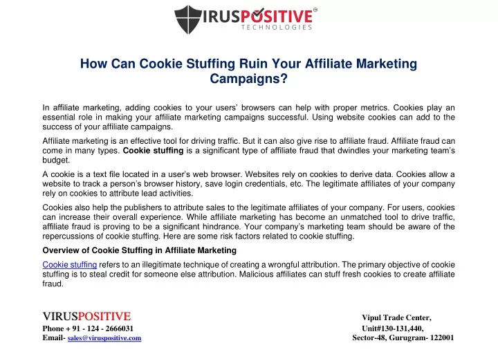 how can cookie stuffing ruin your affiliate