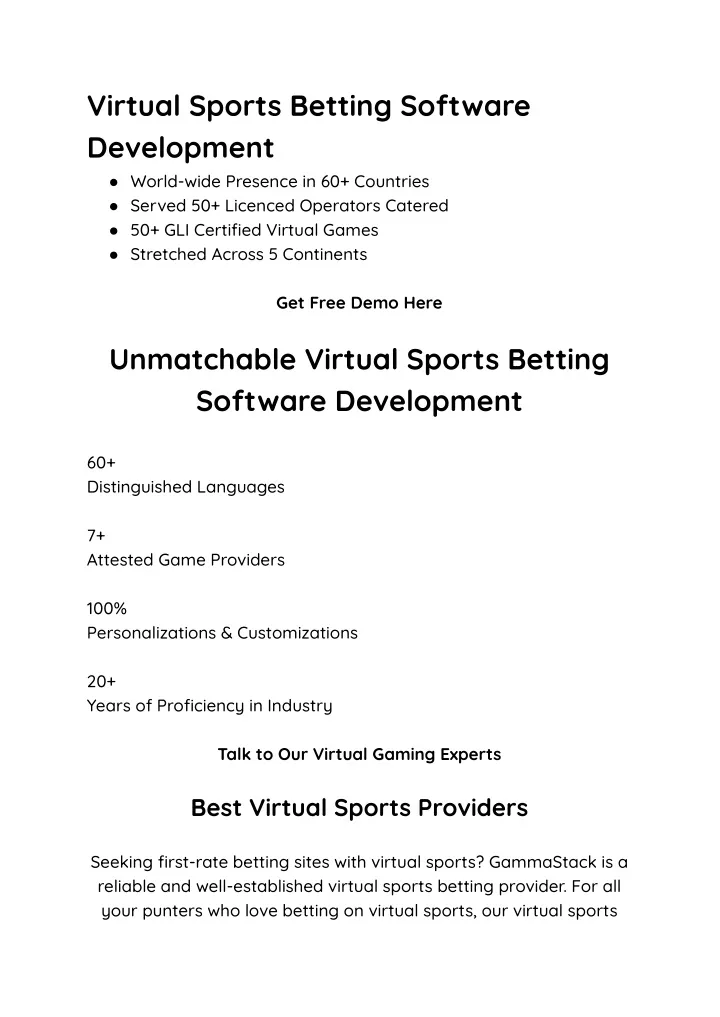 virtual sports betting software development world
