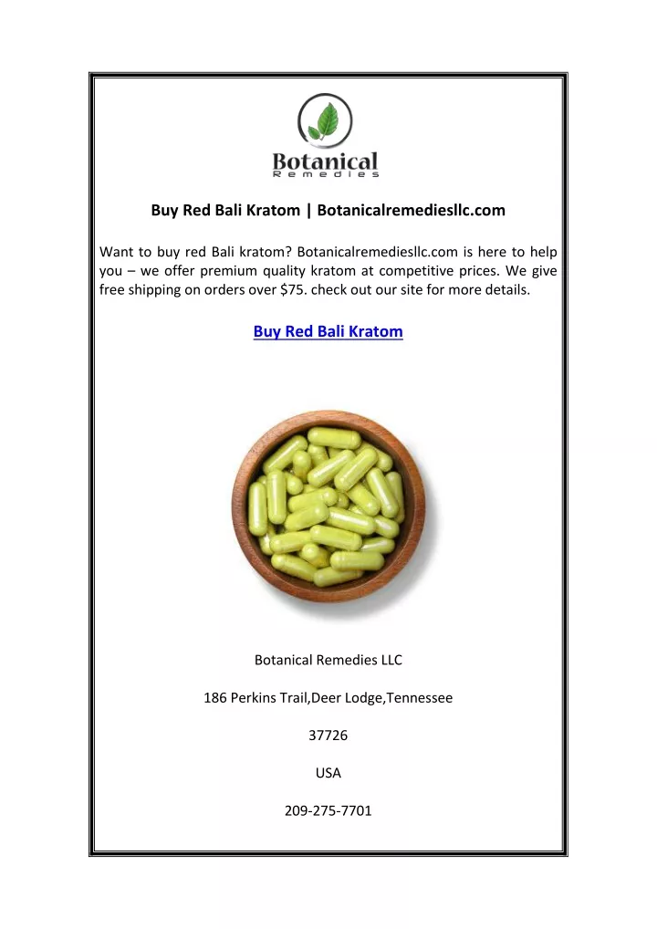 buy red bali kratom botanicalremediesllc com