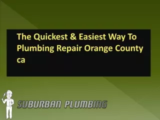 The Quickest & Easiest Way To Plumbing Repair