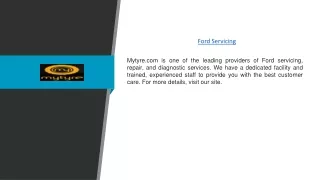 ford servicing