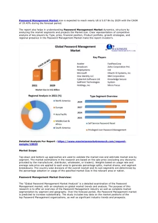 password management market size is expected