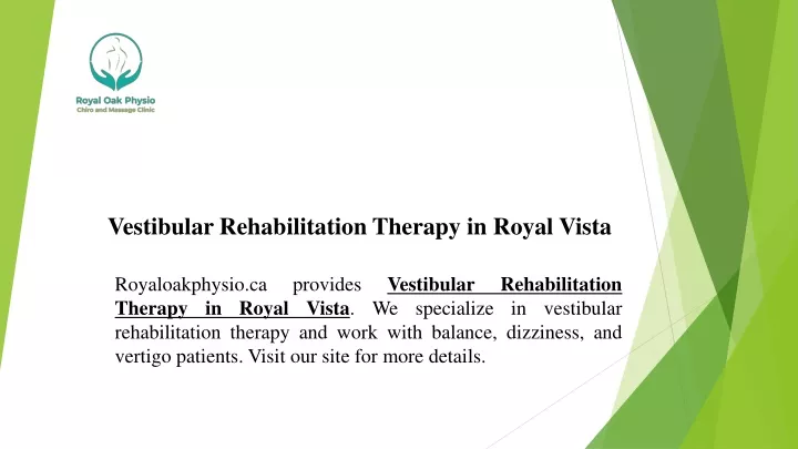 vestibular rehabilitation therapy in royal vista