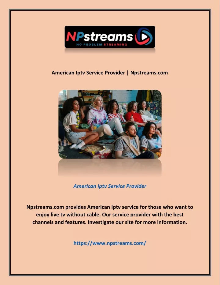 american iptv service provider npstreams com
