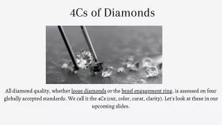 The 4Cs of Diamonds