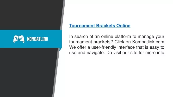 tournament brackets online in search of an online