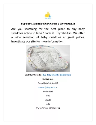 Buy Baby Swaddle Online India