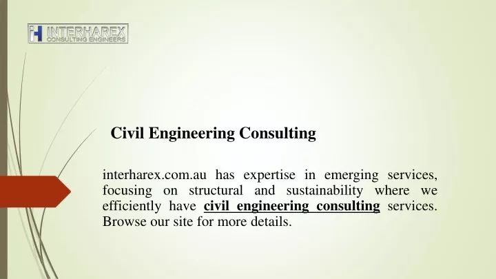 civil engineering consulting