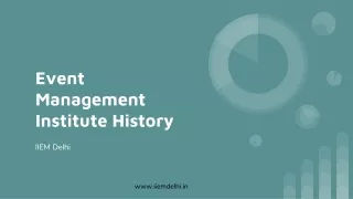 Event Management Institute History