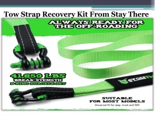 Tow Strap Recovery Kit From Stay There