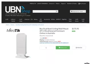 Buy Dual Band Ceiling/Wall Mount AP in Weatherproof Enclosure Online in Australi