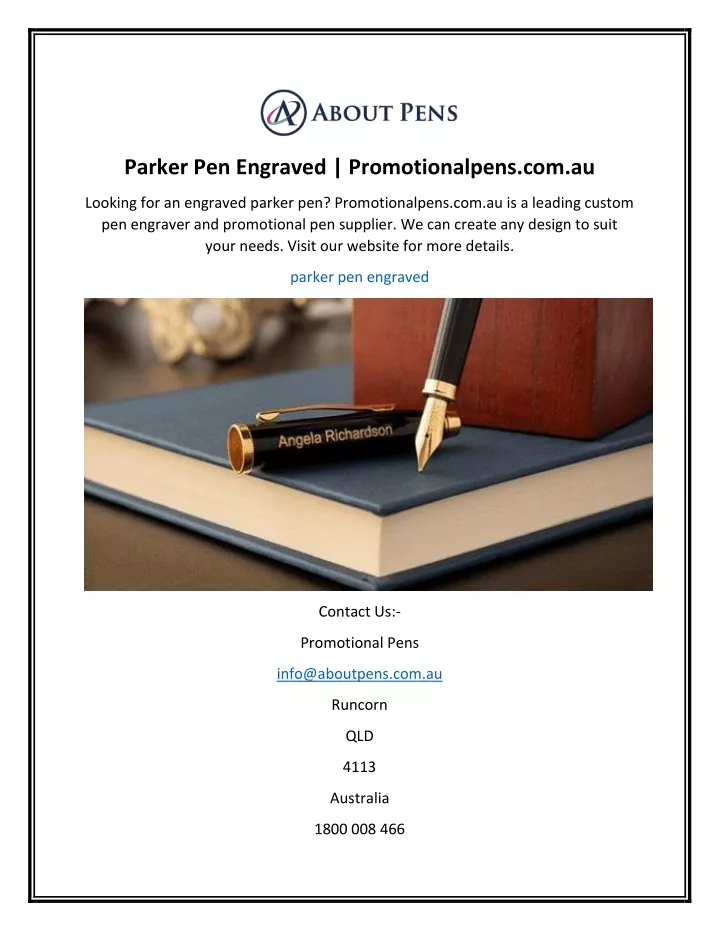 parker pen engraved promotionalpens com au