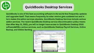 QuickBooks Desktop Services