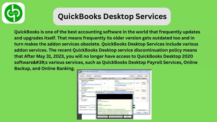 quickbooks desktop services