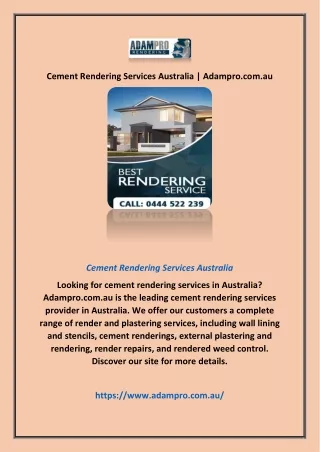 cement rendering services australia adampro com au