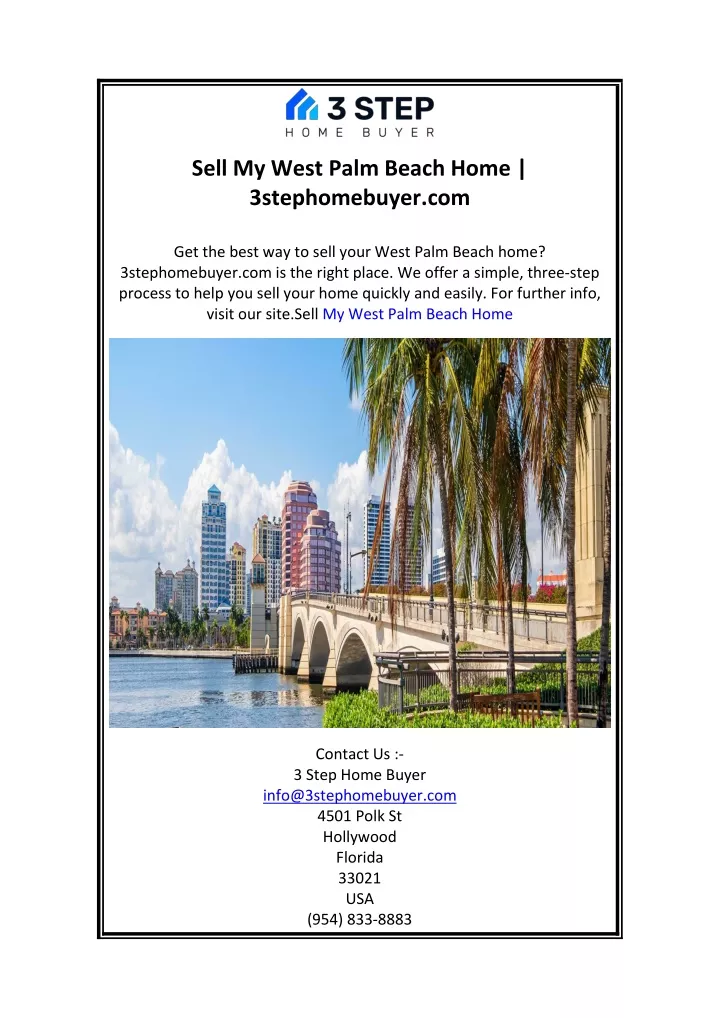 sell my west palm beach home 3stephomebuyer com