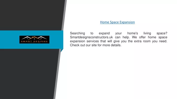 home space expansion