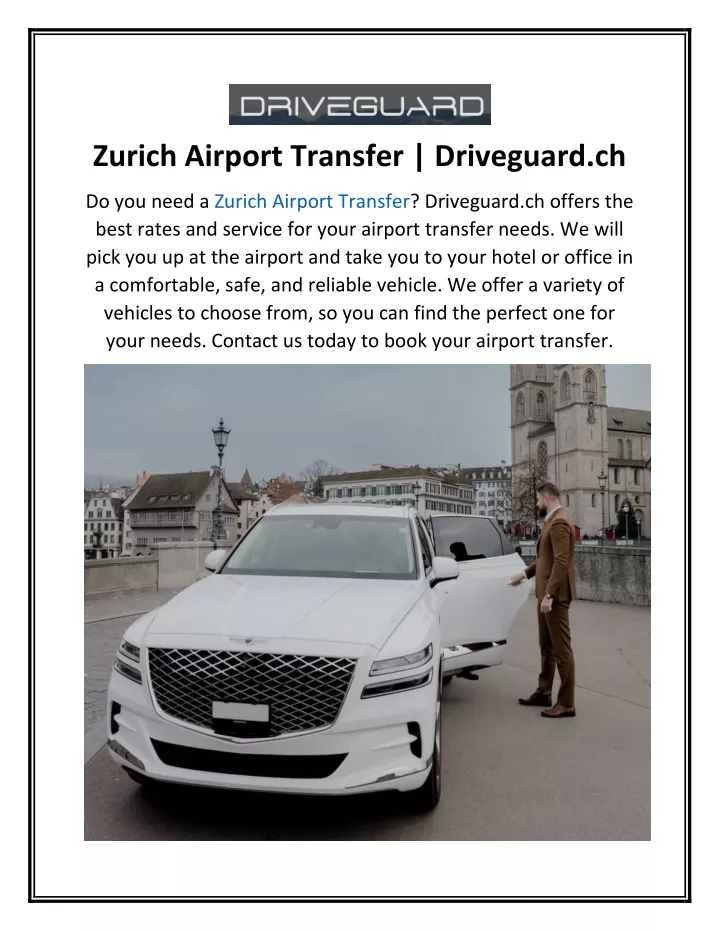 zurich airport transfer driveguard ch