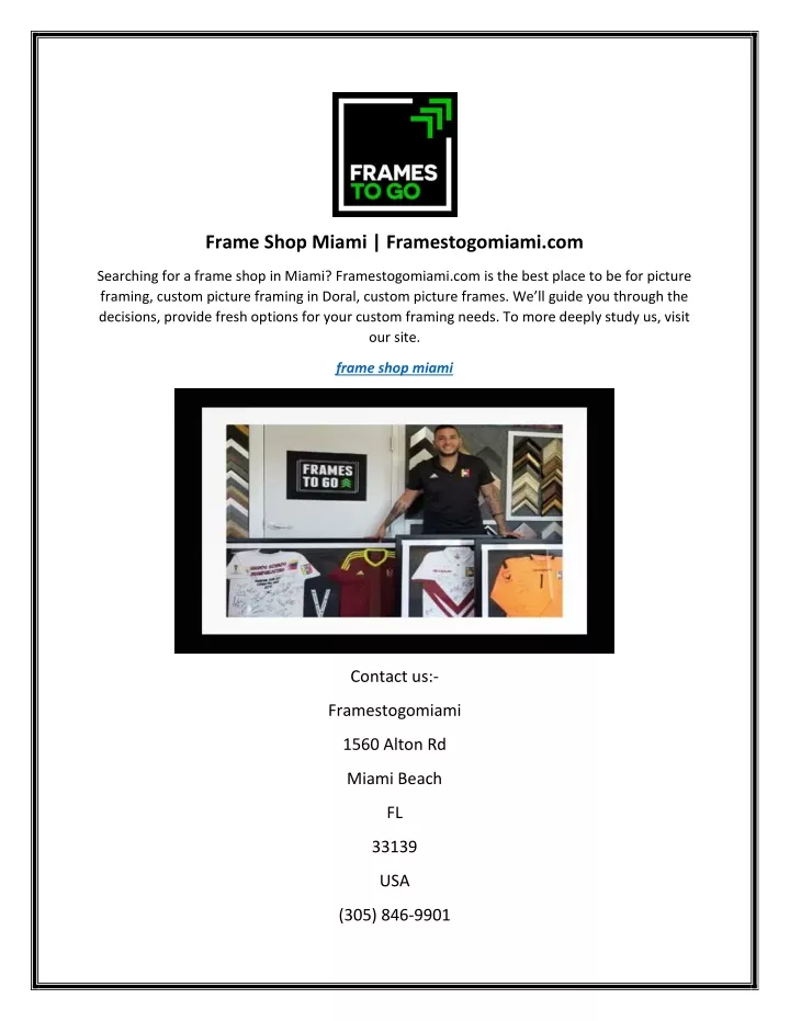 frame shop miami framestogomiami com