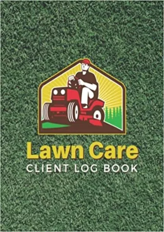 Lawn Care Client Log Book Record Customer Information for Landscaping or Mowing