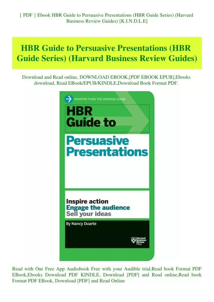 harvard business review presentations