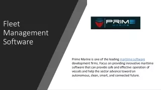 Prime marine's Marine software