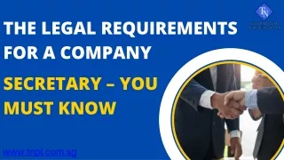 The Legal Requirements For A Company Secretary