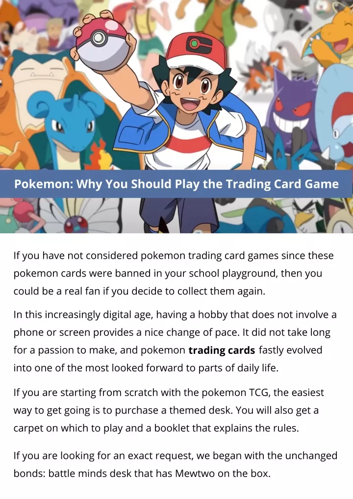 pokemon why you should play the trading card game