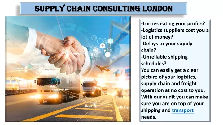 supply chain consulting london