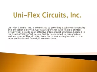 Uniflex Circuit for Your Device
