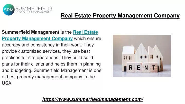 real estate property management company
