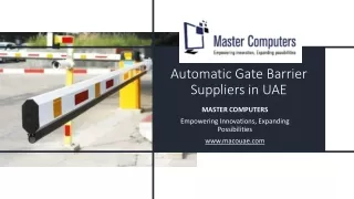 Automatic Gate Barrier Suppliers in UAE_