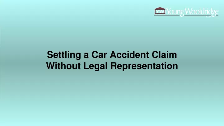 Settle Car Accident Claim Without Lawyer