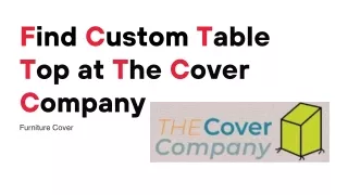 Find Custom Table Top at The Cover Company