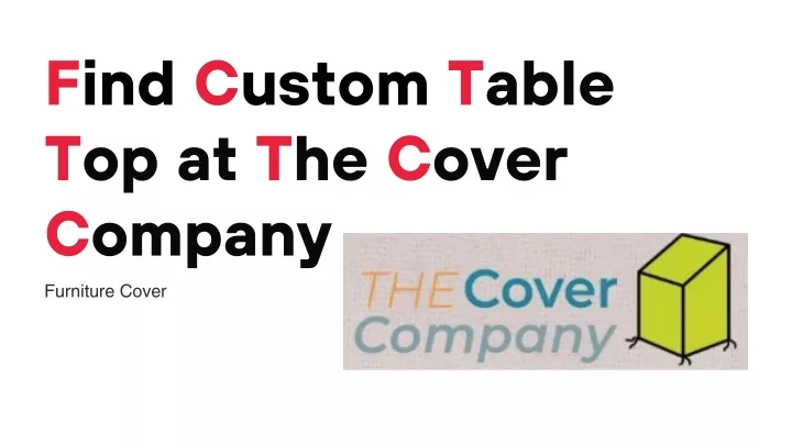 find custom table top at the cover company