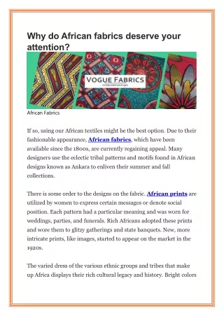 African fabrics