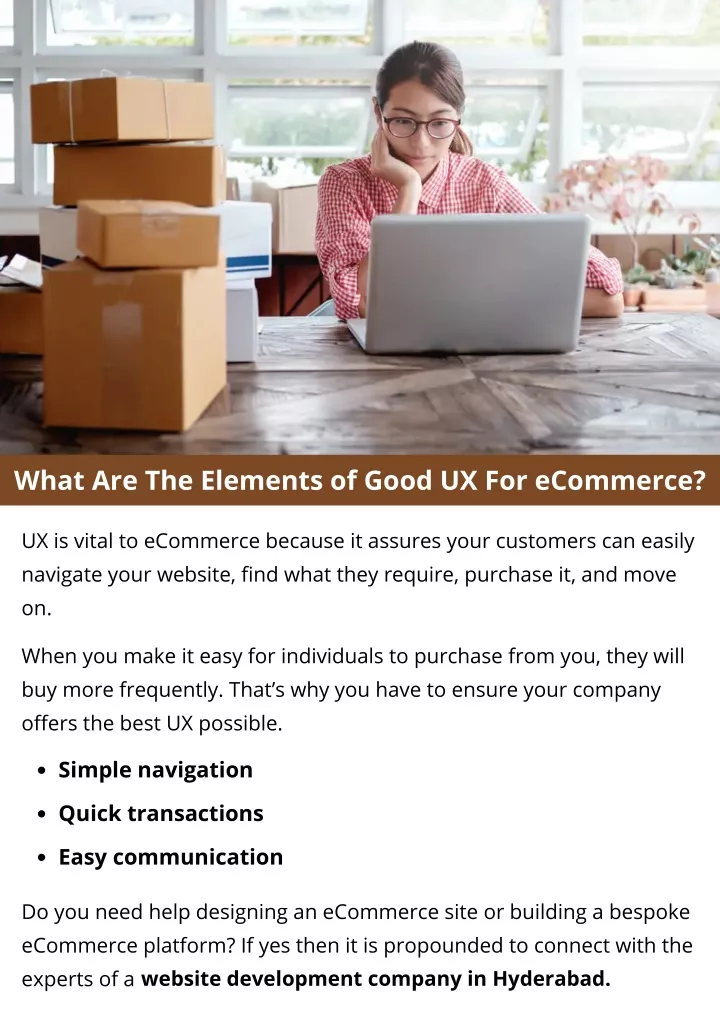 what are the elements of good ux for ecommerce