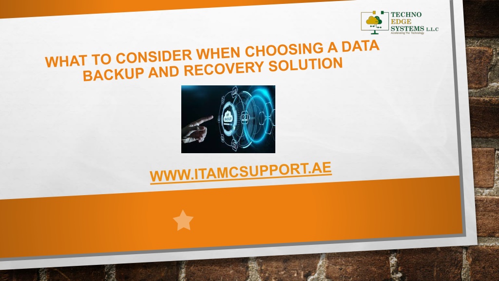 PPT - What to Consider When Choosing a Data Backup and Recovery ...