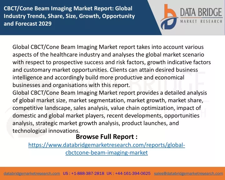 cbct cone beam imaging market report global