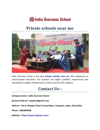 private schools near me