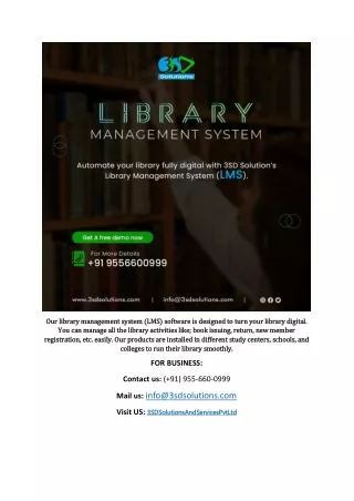 our library management system lms software