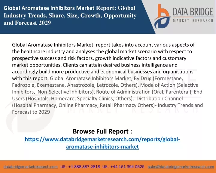 global aromatase inhibitors market report global