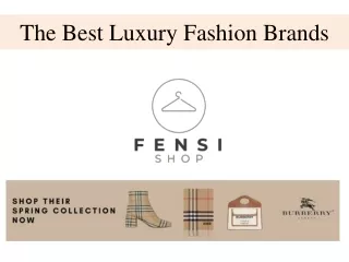 The Best Luxury Fashion Brands