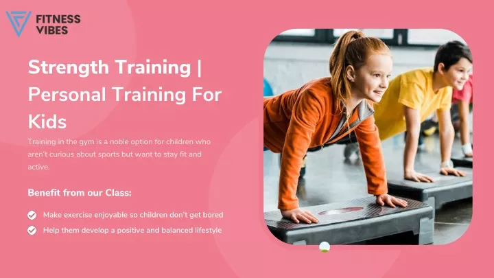 strength training personal training for kids