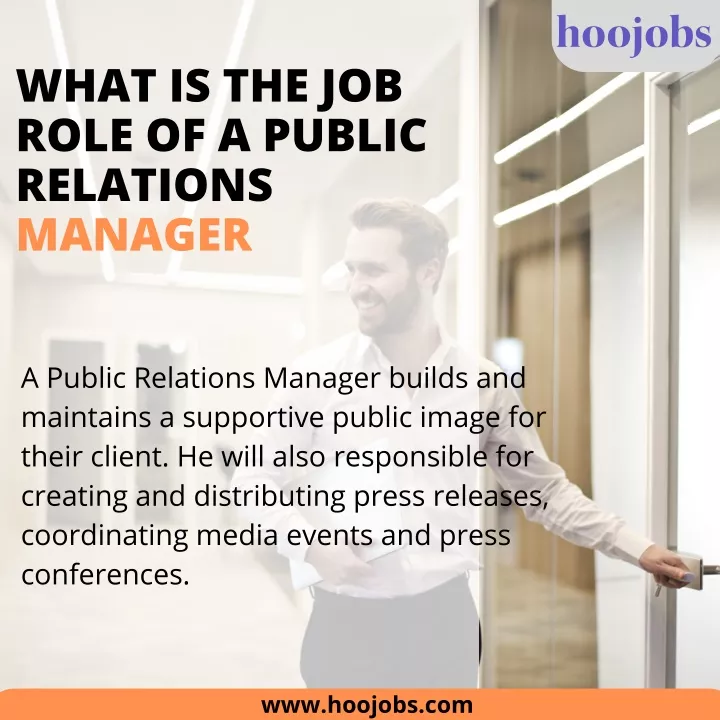 what is the job role of a public relations manager