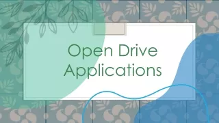 Open Drive - Application
