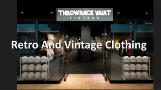 Retro And  Vintage Clothing
