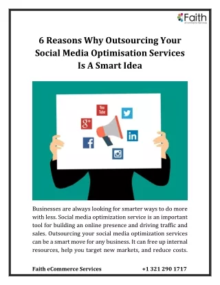 6 reasons why outsourcing your social media