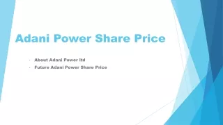 adani power share price