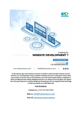 in this internet age every business must have